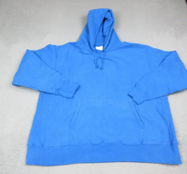 Champion Sweater Mens Adult 3XL XXXL Blue Reverse Weave Logo Sweatshirt Hoodie