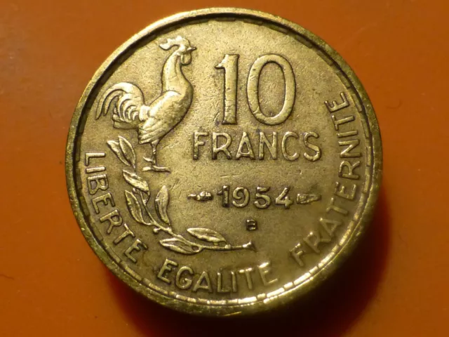 10 Francs - G. Guiraud - 1954 B - Recherchee & Qualite Tb !