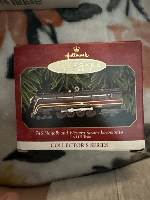 Hallmark Keepsake Ornament 746 Norfolk and Western Steam Locomotive Lionel 1999