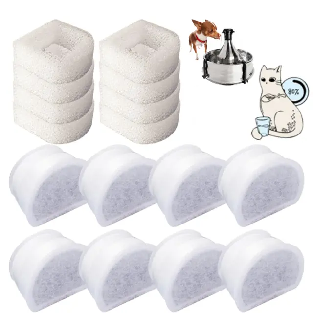 8+8 pack replacement filters for Petsafe Drinkwell, activated carbon filter