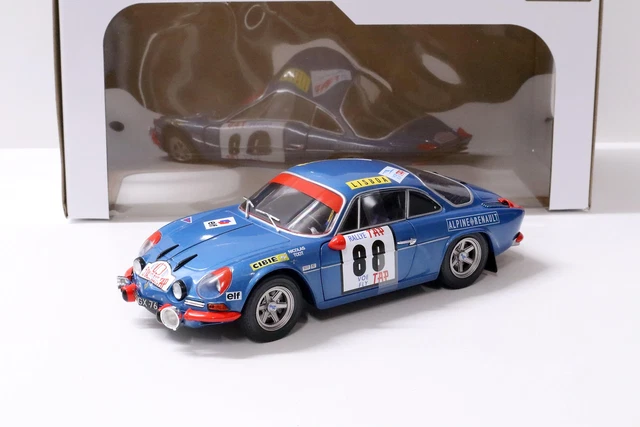 1:18 SOLIDO RENAULT Alpine A110 1600S Lacs Du Portugal 1971 Nicolas