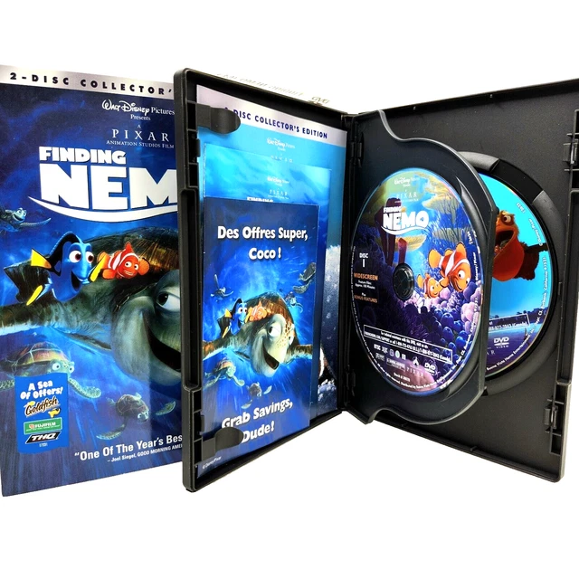 Finding Dvd WALT DISNEY PICTURES Pixar Finding Nemo DVD 2003 2-Disc Set Deleted ...