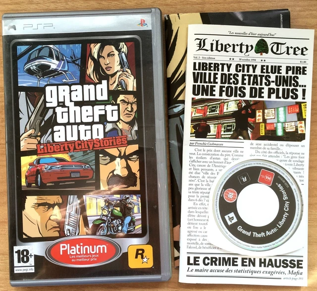 Jeu PSP Grand Theft Auto : Liberty City Stories - PAL FR Complet - Très Bon état