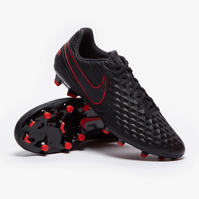 UK 8 EU 42.5 US 9 ~ Nike Tiempo Legend 8 Academy FG MG ~ AT5292-060 Black Red