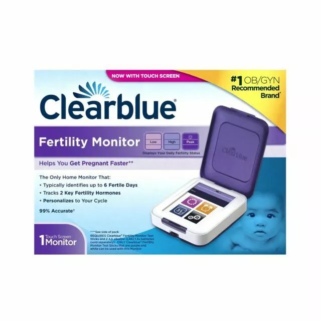 NUEVO Monitor de Fertilidad Clearblue Pantalla Táctil Ventana Fértil Completa 1 Monitor Solo
