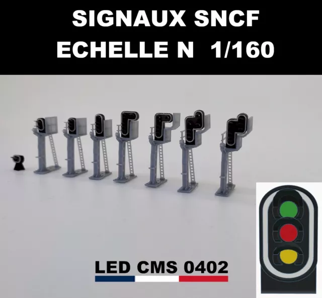 Signal Semaphore 3  Feux De Signalisation N 1/160 Led Cms 0402 Promo Sncf