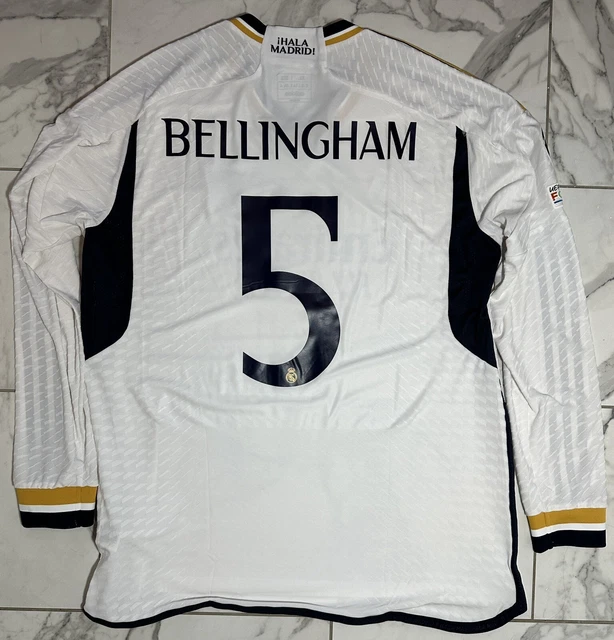 JUDE BELLINGHAM REAL Madrid 23/24 Authentic Long Sleeve Kit XL $242.43 ...