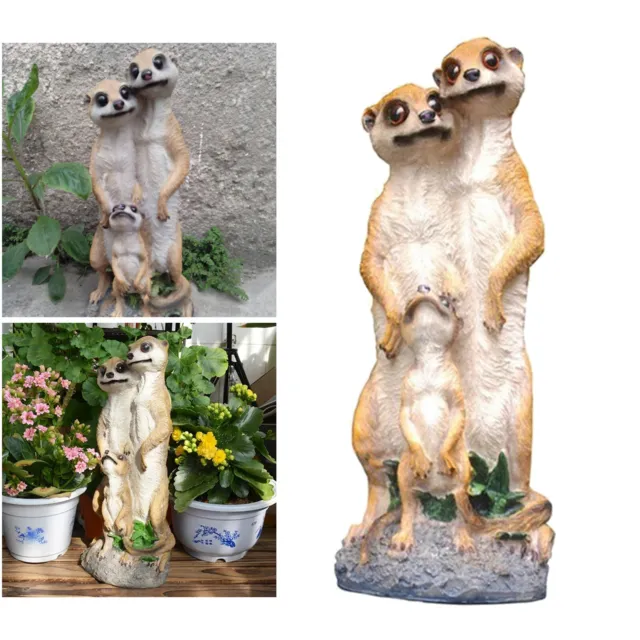 Mongoose Sculpture Ornament Figurine Statue Miniature Fairy Garden Tabletop
