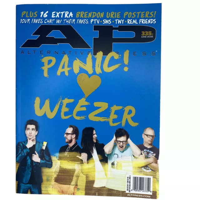 AP Alternative Press Magazine Issue 335 June 2016 Weezer Panic at the Disco