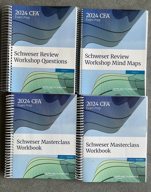 KAPLAN SCHWESER 2024 CFA Level 3 Masterclass and Review Materials £35. ...