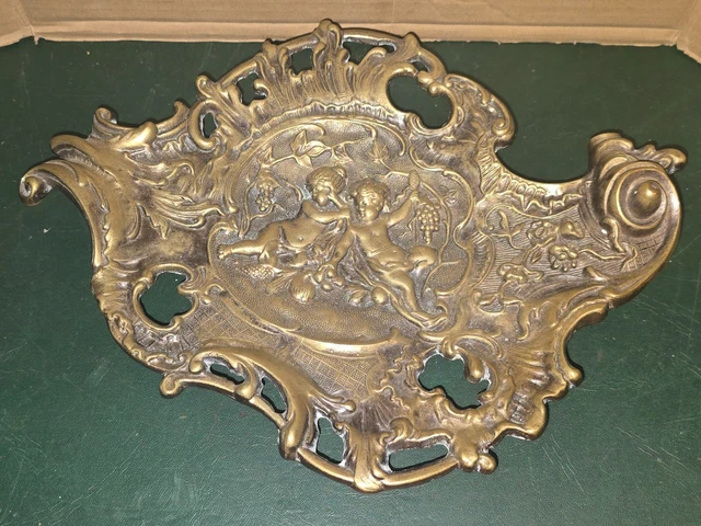 VIDE POCHE/PORTE STYLOS Vintage Bronze ou Cuivre Numéroté Et Signé EUR