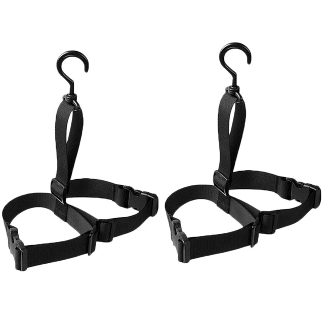 Estante para zapatos soporte para lavandería portátil soporte para zapatos de pesca Black hebilla de plástico