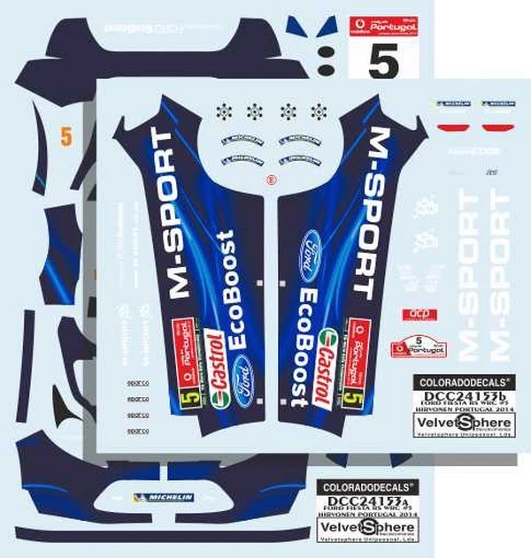 DECALS 1/32 FORD FIESTA RS WRC – #16 – KUBICA – RALLYE MONTE CARLO 2015
