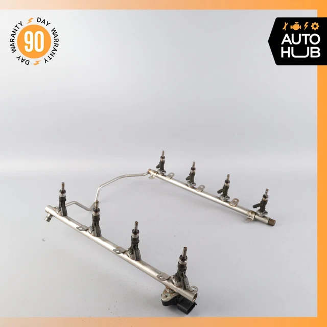 07-12 MERCEDES W221 S63 E63 C63 AMG Engine Fuel Injector Rail w ...