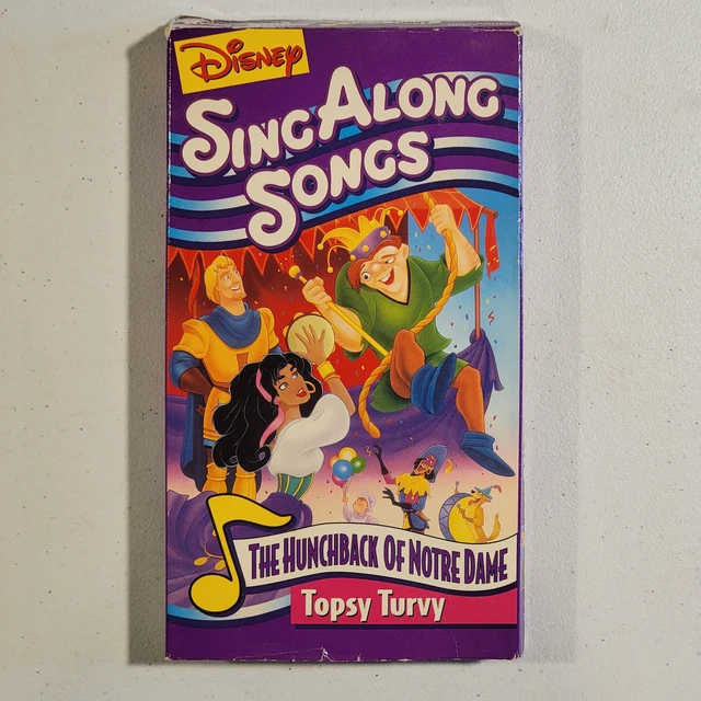DISNEY SING ALONG Songs - The Hunchback Of Notre Dame - Topsy Turvy VHS ...