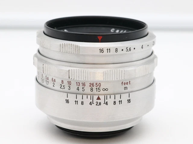 Objektiv Carl Zeiss Jena Tessar 2.8 50mm - M42 Gewinde