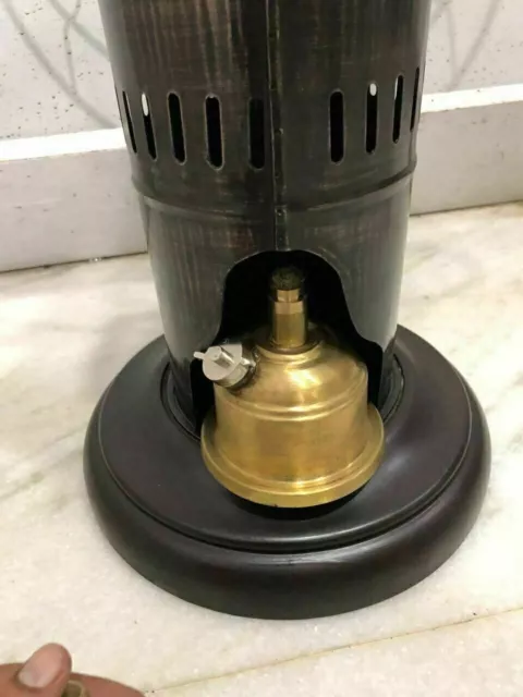 Nautical Brass STEAM Engine Working Fan Model Old style table Kerosene Oil Fan 3