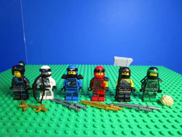 genuine LEGO NINJAGO HUNTED minifigure SET LOT jay cole kai zane nya lloyd