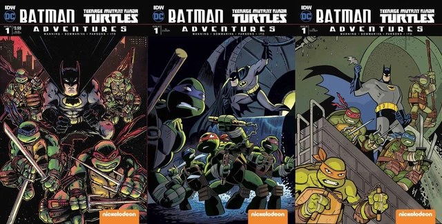 Batman Teenage Mutant Ninja Turtles Adventures #1 Sub B RI A & RI B Set NM IDW