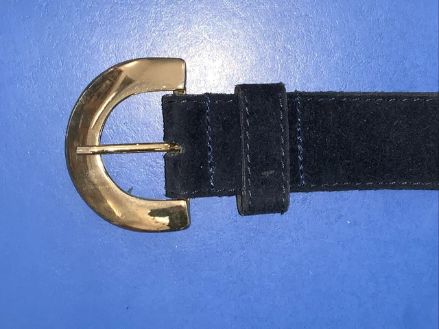 SALLY GISSING BLACK Leather Belt £37.10 - PicClick UK display picture 1