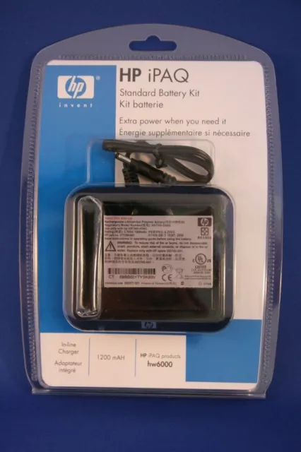New HP iPAQ HW6000 in-line charger HSTNH-F02G 5V DC 2A + battery HSTNH-D06B