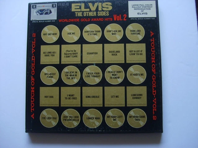 ELVIS The Other Side  4 Album Set Vol 2 vinyl LP records with poster