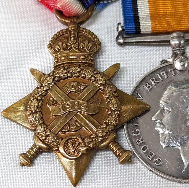 2nd Devonshire Regiment wounded 1918 WW1 British Army 1914 Star medals McCrory 2