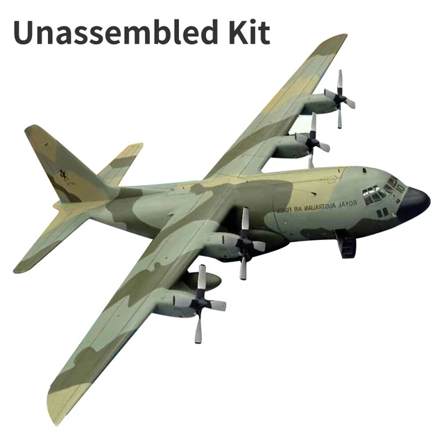 1 50 Usaf C 130 Hercules Transport Plane Paper Model Unassembled