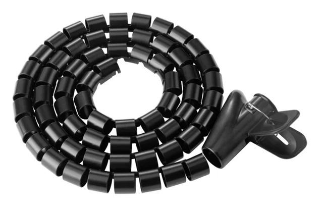 BRATECK 15mm/0.59' Diameter Coiled Tube Cable Sleeve Material PolyethylenePE Dim