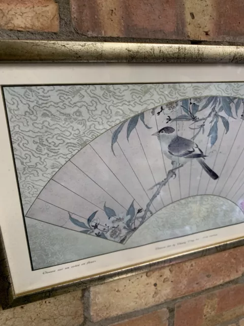 Two Beautiful Antique 18th ,19th Century Chinese Artists Fan Artwork Framed Art 2