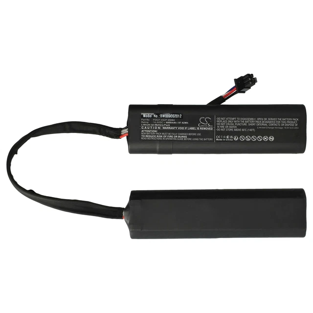 Vhbw Batteria Per Xiaomi H18650CH-4S1P – 2600mAh 14,4V Li-Ion Per Robot Aspirapolvere - 2