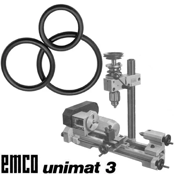 UNIMAT 3 Belts Emco Unimat 3 Belting Set Emco Unimat 3 O-rings