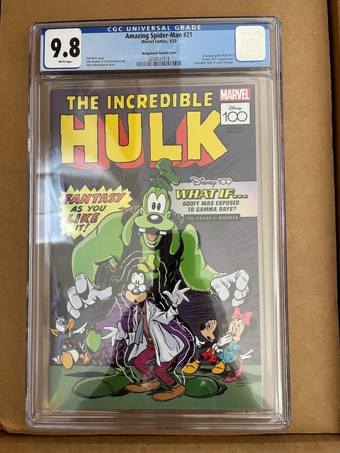 Amazing Spiderman (Volume 6) #21 CGC 9.8 Disney homage Incredible Hulk variant