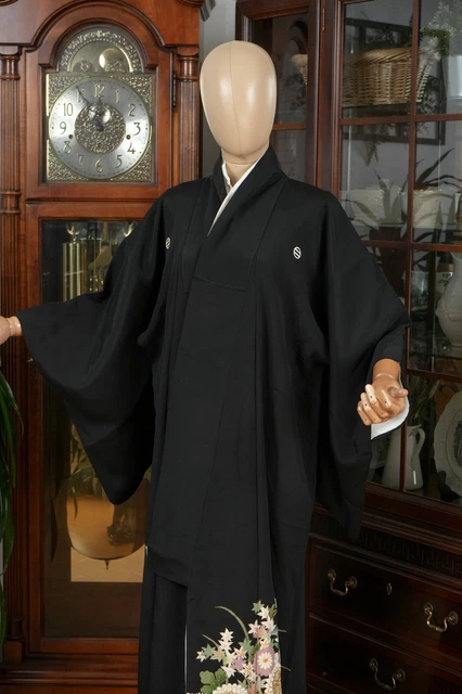 Dear Vanilla Japanese Silk Tomesode Kimono Women's Authentic Japan Made Vintage 2