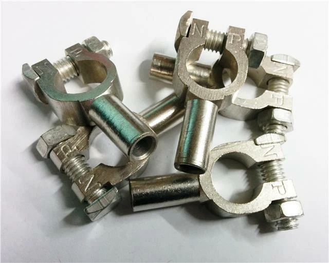Battery Post Terminal Connectors Negative Positive Crimp 7mm Fit Cable 16-25mm�