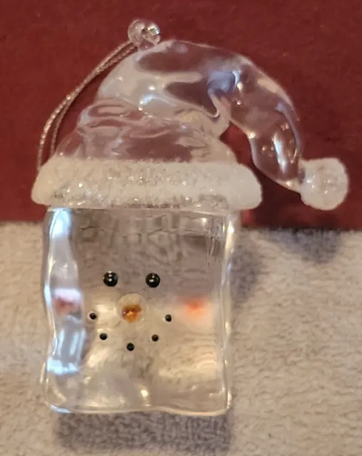 seasons of cannon falls light up acrylic ice cube snowman family (set of 3)