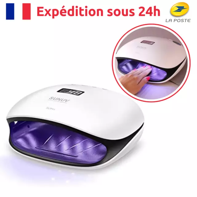 Lampe UV Séchoir à Ongles LED UV Professionnelle avec Capteur Automatique 48W