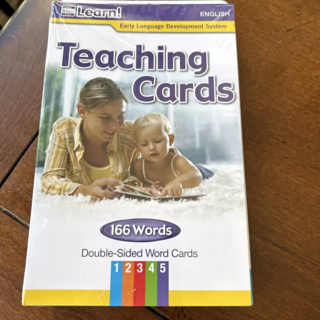 Your Baby Can Learn! Teaching Cards 166 Words Double-Sided by Robert Titzer NEW