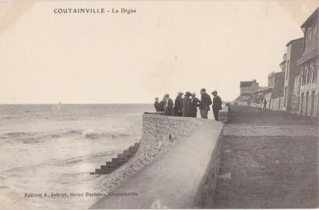 CPA 50 NORMANDY approx. Coutances Gouville Blainville Agon COUTAINVILLE La Digue