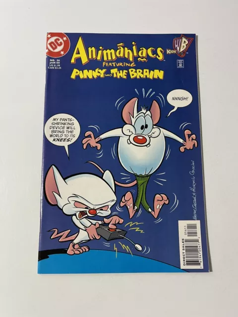 Animaniacs #56 DC Comics 2000 Pinky And Brain Low Print Run Based On WB Cartoon