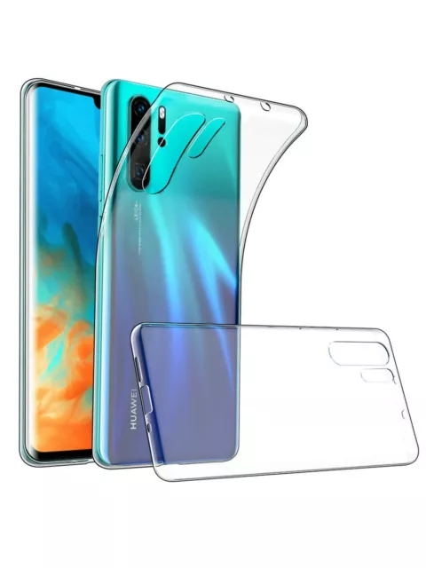 Funda de gel TPU carcasa silicona para movil Huawei P30 Pro Transparente