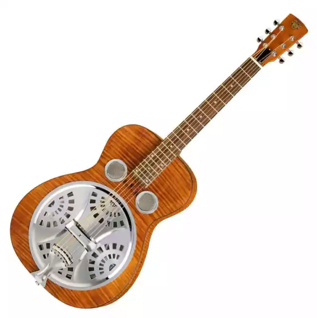 Guitarra acústica resonadora de cuello redondo de lujo Epiphone Dobro Hound Dog