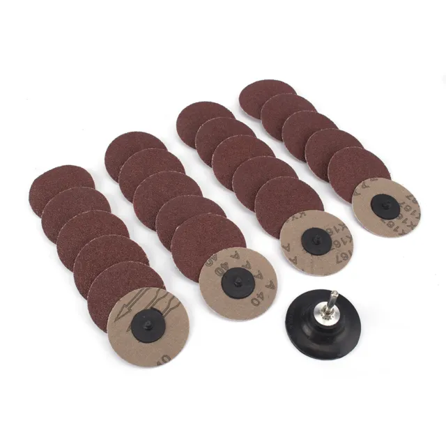 1" 25mm 60/80/120/240Grit Type R Roll Sanding Discs 20-40PCS Abrasive Roll Lock