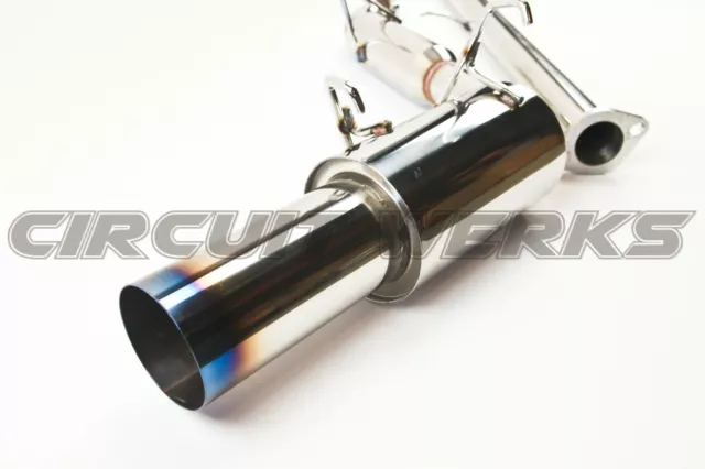 Circuit Werks B6ZE (RS) MX-5 Mazda Miata Catback Exhaust 89-97 1.6L Burnt Tip
