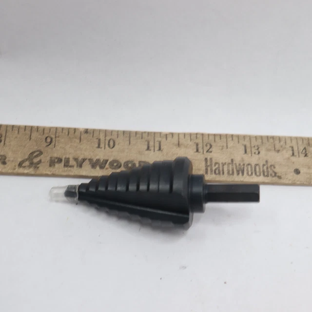 Lichamp Unibit Step Drill Bit for Metal Dual Straight 1/4" to 1-3/8" SDB-A201BK