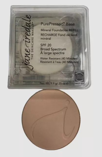 $46 Jane Iredale Honey Bronze PurePressed Base Mineral Foundation Refill SPF 20