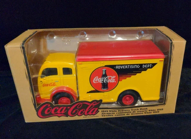 1949 White Delivery Truck Bank Coca-Cola