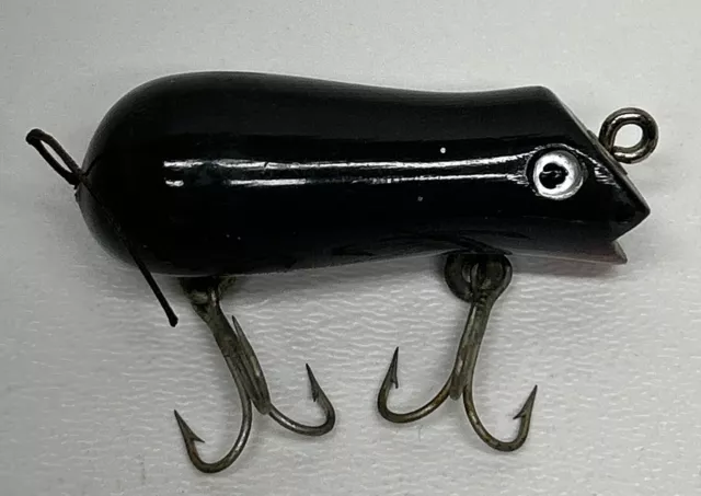 SHAKESPEARE GENUINE SWIMMING Mouse Pressed Eye Wood Vintage Fishing Lure  $14.95 - PicClick