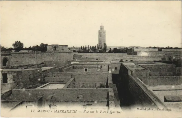 CPA AK MARRAKECH View of the Old Quarter (10556)
