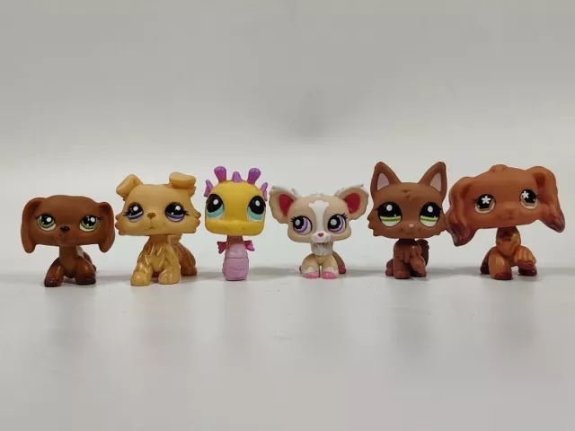 6pcs/lot Littlest Pet Shop Seahorse Dog #139#1194#426#1892#2440#716 kid toy